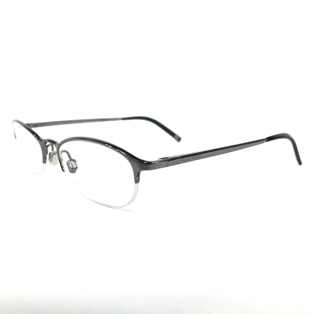 Ralph Lauren Petite Eyeglasses Frames RL 5002 9002 Grey Oval Half Rim 48-18-135